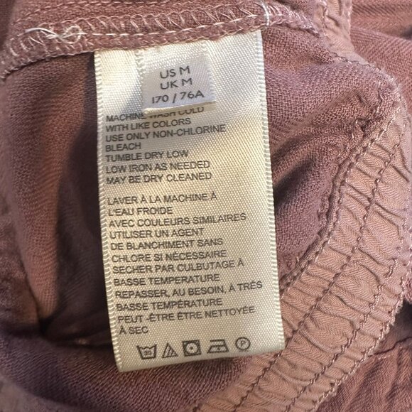 Free People Feelin Good Utility Linen & Cotton Blend Pants in Mauve - Medium - Picture 9 of 12